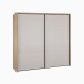 Schiebetürenschrank >SERAVEL< in Mauvella Eiche Dekor / Sand - 231,1x215,9x63,8cm (BxHxT)