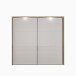 Schiebetürenschrank >SERAVEL< in Mauvella Eiche Dekor / Sand - 231,1x215,9x63,8cm (BxHxT)