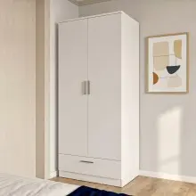 Drehtürenschrank >PANAMA< in Weiss -...