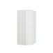 Eckkleiderschrank >PANAMA< in Weiss - 80,4x181x80,4cm (BxHxT)
