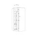 Eckkleiderschrank >PANAMA< in Weiss - 80,4x181x80,4cm (BxHxT)