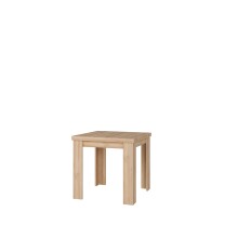 Kulissen-Esstisch >PANAMA< ausziehbar 160cm, Riviera Eiche Dekor - 80x77,6x80cm (BxHxT)