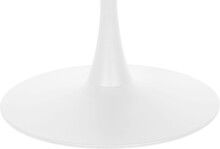 Esstisch >Ystad< in Weiß, MDF/Metall - 100x76x100cm (BxHxT)