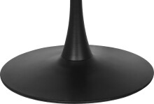 Esstisch >Ystad< in Schwarz, MDF/Metall - 76x100cm (HxD)