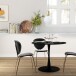 Esstisch >Ystad< in Schwarz, MDF/Metall - 76x100cm (HxD)