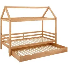 Hausbett >Athen2< in Natur, Natur/Kiefer -...