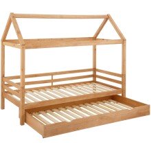 Hausbett >Athen2< in Natur, Natur/Kiefer -...