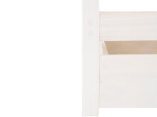 Hausbett >Athen2< in Weiß, Kiefer/Weiß - 208x165x98cm (BxHxT)