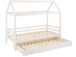 Hausbett >Athen2< in Weiß, Kiefer/Weiß - 208x165x98cm (BxHxT)