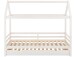 Hausbett >Athen2< in Weiß, Kiefer/Weiß - 208x165x98cm (BxHxT)