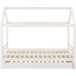 Hausbett >Athen2< in Weiß, Kiefer/Weiß - 208x165x98cm (BxHxT)