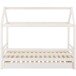 Hausbett >Athen2< in Weiß, Kiefer/Weiß - 208x165x98cm (BxHxT)