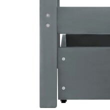 Hausbett >Athen< in Grau, Kiefer/ Grau - 208x165x98cm (BxHxT)