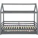Hausbett >Athen< in Grau, Kiefer/ Grau - 208x165x98cm (BxHxT)