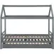 Hausbett >Athen< in Grau, Kiefer/ Grau - 208x165x98cm (BxHxT)