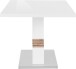 Kulissen-Esstisch >Parma< ausziehbar bis 200cm, Weiß MDF, Eiche Dekor - 160x76x90cm (BxHxT)