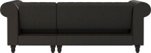 Ecksofa >Firenze< in Grau, Mikrofaser - 241x83x154cm (BxHxT)
