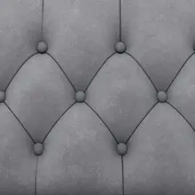 Ecksofa >Firenze< in Grau, Samt - 241x83x154cm (BxHxT)