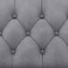 Ecksofa >Firenze< in Grau, Samt - 241x83x154cm (BxHxT)