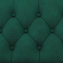 Ecksofa >Firenze< in Grün, Samt - 241x83x154cm (BxHxT)