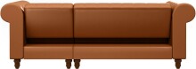 Ecksofa >Firenze< in Braun, Polyurethan - 241x83x154cm (BxHxT)