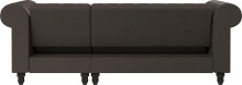 Ecksofa >Firenze< in Braun, Mikrofaser - 241x83x154cm (BxHxT)