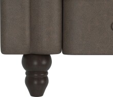 Ecksofa >Firenze< in Braun, Mikrofaser - 241x83x154cm (BxHxT)