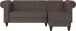 Ecksofa >Firenze< in Braun, Mikrofaser - 241x83x154cm (BxHxT)