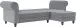 Ecksofa >Firenze II< in Grau, Samt-Cord - 241x83x154cm (BxHxT)