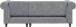Ecksofa >Firenze II< in Grau, Samt-Cord - 241x83x154cm (BxHxT)