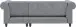 Ecksofa >Firenze II< in Grau, Samt-Cord - 241x83x154cm (BxHxT)