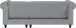 Ecksofa >Firenze II< in Grau, Samt-Cord - 241x83x154cm (BxHxT)