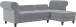 Ecksofa >Firenze II< in Grau, Samt-Cord - 241x83x154cm (BxHxT)