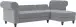 Ecksofa >Firenze II< in Grau, Samt-Cord - 241x83x154cm (BxHxT)
