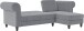 Ecksofa >Firenze II< in Grau, Samt-Cord - 241x83x154cm (BxHxT)