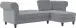 Ecksofa >Firenze II< in Grau, Samt-Cord - 241x83x154cm (BxHxT)