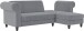 Ecksofa >Firenze II< in Grau, Samt-Cord - 241x83x154cm (BxHxT)