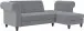 Ecksofa >Firenze II< in Grau, Samt-Cord - 241x83x154cm (BxHxT)