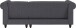 Ecksofa >Firenze II< in Grau, Samt-Cord - 241x83x154cm (BxHxT)