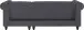 Ecksofa >Firenze II< in Grau, Samt-Cord - 241x83x154cm (BxHxT)