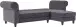 Ecksofa >Firenze II< in Grau, Samt-Cord - 241x83x154cm (BxHxT)