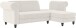Ecksofa >Firenze II< in Creme-Weiß, Samt-Cord - 241x83x154cm (BxHxT)