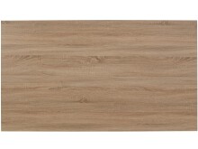 Esstisch >Krakow< in Eiche Dekor, MDF/Metall - 160x76x90cm (BxHxT)