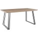 Esstisch >Krakow< in Eiche Dekor, MDF/Metall - 160x76x90cm (BxHxT)