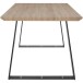 Esstisch >Krakow< in Eiche Dekor, MDF/Metall - 160x76x90cm (BxHxT)