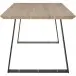Esstisch >Krakow< in Eiche Dekor, MDF/Metall - 160x76x90cm (BxHxT)