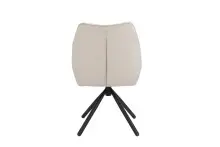 Esszimmerstuhl >Toulouse< (2er-Set) in Creme-Weiß, Samt-Stoff - 55x87x60 (BxHxT)