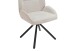 Esszimmerstuhl >Toulouse< (2er-Set) in Creme-Weiß, Samt-Stoff - 55x87x60 (BxHxT)