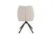 Esszimmerstuhl >Toulouse< (2er-Set) in Creme-Weiß, Samt-Stoff - 55x87x60 (BxHxT)
