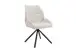 Esszimmerstuhl >Toulouse< (2er-Set) in Creme-Weiß, Samt-Stoff - 55x87x60 (BxHxT)
